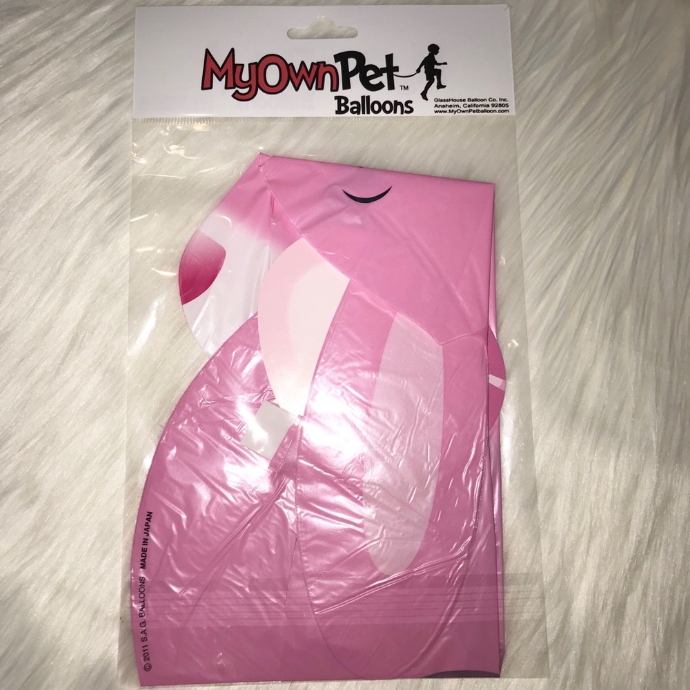 My Own Pet Balloon Pink Rabbit - Picture 2 of 4